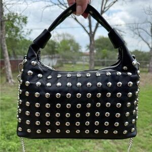 Studded Black Handbag